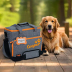 Customized Dog Travel Bag - You Name It and We Make It, Your Own Personalized Pet Travel Bag, Make It Special for You and Your Pet. (Light Grey)