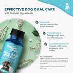 Dog Bad Breath & Dental Care Solution, Supports Canine Oral Health, Relieves Stinky Breath, Tooth Pain, Red Swollen Gums, Helps Reduce Plaque and Gingivitis, 400 Odorless, Tasteless Easy to Use Pills