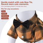 Koneseve Dog Shirt Plaid Dog Clothes for Medium Large Dogs Boy Girl Soft Pet T-Shirts Breathable Outfit Adorable Costume Grid Clothing Birthday Thanksgiving Christmas Sweater Apparel (Yellow; 7XL)