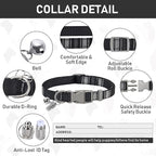 GAMUDA Small Dog Harness Collar and Leash Set, Step in No Chock No Pull Soft Mesh Adjustable Dog Vest Harnesses Plaid Reflective for Dogs Puppy Cats Kitten Rabbit (Black, XXS)
