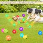 36 Pcs 2.5 in Squeaky Dog Toy Balls Spiky Dog Balls Chew Toy for Teething Durable High Bounce TPR Fetch Toy 9 Colors Water Toys for Small Medium Dogs Aggressive Chewers Clean Teeth and Training