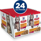Hill's Science Diet Adult 1-6, Adult 1-6 Premium Nutrition, Wet Cat Food, Chicken Casserole Stew, 2.8 oz Pouch, Case of 24