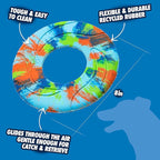Chuckit! EcoFetch Flyer Rubber Dog Toy, Medium (8 Inch Diameter) Pack of 1, for Breeds 20-60 lbs