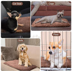 4 Pcs Self Heating Cat Pad Self Warming Cat Bed Dog Heating Pad Washable Thermal Pet Mat for Indoor Outdoor Pet 16 x 20 Inch Removable Non Slip(Coffee)
