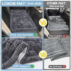 Dog Car Bed Mat, Non-Slip Backseat Extender Pet Blanket, Plaid Dog Bed for Trucks, Sedans & Large SUVs, Chew-Resistant Travel Pad for Dogs, Easy Clean & Scratch-Proof & Comfort（56"x28.7" Gray