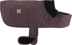 Carhartt Firm Duck Insulated Dog Chore Coat, Durable Weather Resistant Jacket for Cold and Windy Conditions, Contains PFAS (Deep Wine), Small