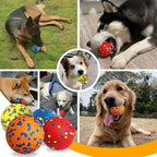 Petcare 4 Pack Dog Balls Indestructible Dog Toys for Aggressive Chewers Durable Tough Tennis Balls Toys for Medium Large Dogs Outdoor Outside Fetching Toys for Big Dogs Chew Ball