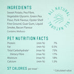 Caledon Farms Plaque Busters with Bacon Dog Treats: Grain Free, Gluten Free, No Additives, Colors or Preservatives, Brown 8 Count (Pack of 1)