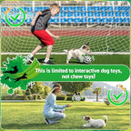 QDAN Dog Toys Balls with Bell Inside, Squeaky Dog Balls for Tug of War, Puppy Birthday Gifts, Dog Water Toys, Ball for Small Dogs(Black Green, 5 inch)