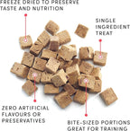 CRUMPS NATURALS Mini Trainers Freeze Dried Pork Hearts 1.9oz, Dog Treats