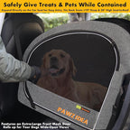 PAWZIDEA Large Dog Stroller with Detachable Carrier, Portable Dog Crate for Car Travel, Multiple Pet Strollers for Medium Dogs up to 80lbs, Adjustable Handle, All-Terrain 9” Wheels, Storage Organizer
