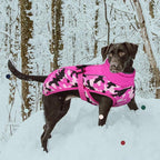 IECOii Extra Warm Dog Coat - Reflective Adjustable Jacket with Buckle & Fleece Turtleneck for Small to Extra Large Dogs