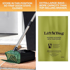 Neater Pet Brands Lift N’ Bag 2.0 Dog Pooper Scooper with Bag Attachment & 27" Pole for Small to Large Dogs, New & Improved Design, 60 Refill Bags, Heavy Duty Dog Poop Scooper for Yard, One-Hand Use