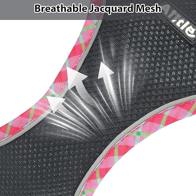AIITLE Tiny Dog Harness - Lightweight Mesh Step-in Vest for Puppy, Reflective & Escape-Proof Design with High-Stick Magic Tape - Indoor/Outdoor Use for Chihuahua, Maltese, Shih Tzu(Black, XXXS)