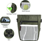 Dog Treat Pouches for Pet Training with Magnetic Closure Treat Pouches for Pet Training,Large Dog Treat Training Pouch and Dog Clicker,Training Treat Pouch Built-in Poop Bag Dispenser-Green