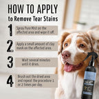 Clear Eyes Solution Set 6in1 Multi-Functional Pure Mist and Stainless Look Clay Mask - Tear Stain Remover, Eye Cleaner - Eye Care Ear Care Grooming Treatment for All Dogs and Cats Eyes