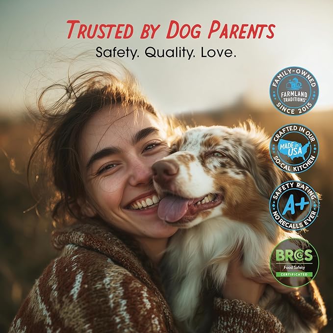 Farmland Traditions Filler Free Dogs Love Duck & Carrot Premium Jerky Treats. (5 oz)