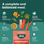 Jinx Salmon Grain Free Wet Dog Food Toppers, Meal or Mix with Dry Dog Food, Made with Real Salmon & Chicken, Bone Broth, No Fillers, Puppy, Adult, Senior, 9oz, 6 Pack