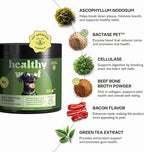 Dog Dental Powder with Icelandic Kelp, Enzymes & Green Tea – Dog Breath Powder & Tartar Remover – Dental Cleaning for Dogs – 8.5 oz (120 Servings)