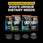 Go! Solutions Digestion + Gut Health, Dry Dog Food, Salmon Recipe with Ancient Grains, 12 lb Bag