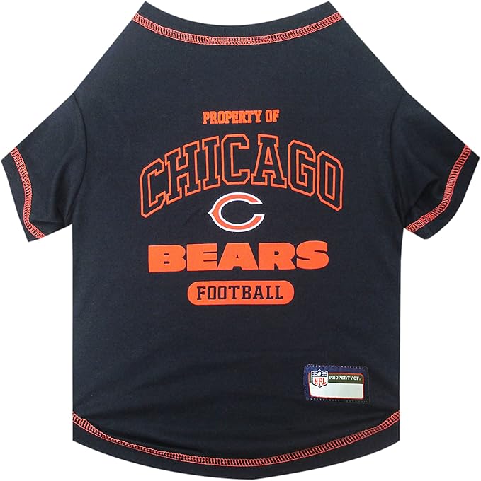 NFL Chicago Cubs Dog T-shirt Medium. - Licensed Shirt for Pets Team Colored with Team Logos- Premium Stretchable Materials for the comfort of your Dog & Cat