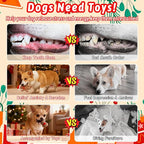 YUEPET 11 Pack Christmas Plush Dog Toys,Interactive Dog Squeaky Toy with Crinkle Paper Set,Pet Chew Toy Christmas Tree & Santa Reindeer Toys Gifts for Puppies Small Dogs