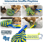Race&Herd KnottyBall Xtreme Snuffle Ball - Interactive Dog Puzzle Toy for Small Dogs, Stimulating Dog Toys for Boredom, Treat Puzzle Toys for Dogs Enrichment, Snuffle Treat Dispensing Smart Dog Toys