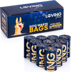 LOVING Paws Poop Bags - 140 Heavy Duty, Extra Thick & Leak Proof, Count Easy Open Refill Rolls (140 Bags)