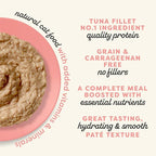Applaws Vitality Wet Cat Food Paté, Natural Cat Food with Added Vitamins & Minerals, Grain-Free, Carrageenan Free, Tuna Fillet and Salmon Recipe (24 Count, 2.47 oz Cans)