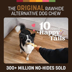 Earth Animal No Hide Strips - Natural Rawhide Free Dog Chew Strips, Venison - 4 Count