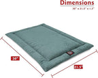Majestic Pet Dog Crate Mat - Machine Washable Soft Plush Pet Bed Pad for Crates & Kennels USA Crafted 30"x21" Villa Azure