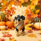 Realeaf Thanksgiving Dog Bandanas 2 Pack,Turkey Pumpkins Fall Stripe Pet Scarf for Boy and Girl, Premium Durable Fabric, Reversible Holiday Bandana for Medium and Large Dogs Pets