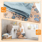 Extra Large Dog Heating Pad 47×30 in Waterproof PVC Large Heating Pad for Dogs，Smart Thermostat Heated Dog House，Reinforced Interface + Wire Rope Whelping Box for Dogs