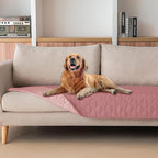 gogobunny 3X Stronger Waterproof Pet Blanket, Scratch Proof Furniture Protector for Dogs Cats, Reversible Cover 30x70 Inch, Dark Pink/Light Pink