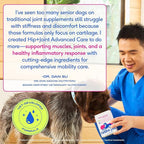 Native Pet Advanced Care - Hip & Joint Supplement for Dogs - Supports Joints, Cartilage, Muscles & Anti-Inflammatory with HMB, UC-II Collagen, Green Lipped Mussel & Hyaluronic Acid - 60 Scoops