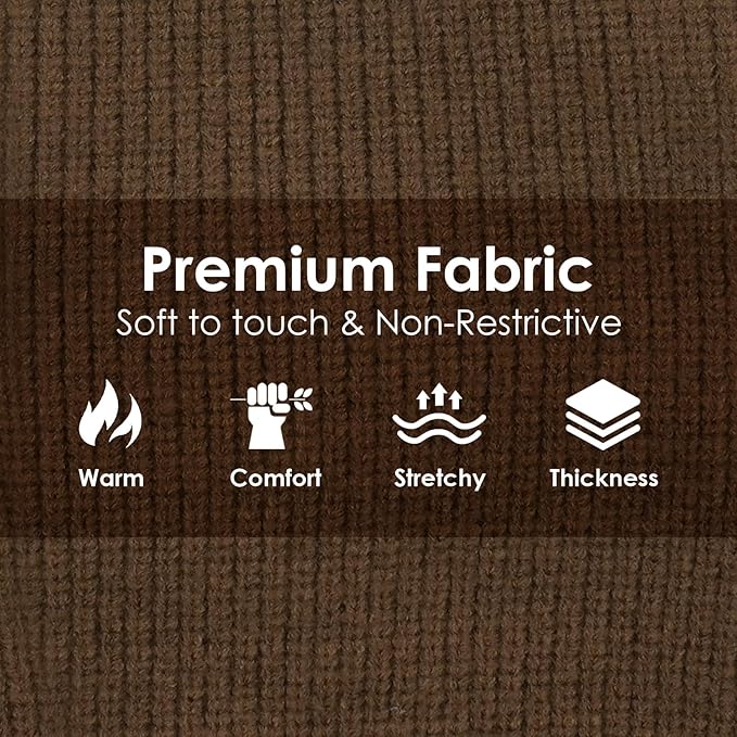Extra Large Dog Sweater, Sleeve Turtleneck Sweater with Harness Hole, Christmas Pullover Sweaters for Dogs Boy Girl, Winter Dog Jumper for Rottweiler, Alaskan, Great Dane, Brown 4XL