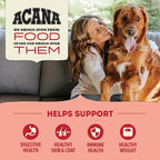 ACANA Grain Free Dry Dog Food Red Meat Recipe 25lb Bag