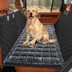Backseat Dog Bed Mat for Car: 23.6" x 52" Non-Slip Dog Bed for Back Seat - Soft and Comfortable Dogs Blanket - Washable Travel Pet Mat Seat Protector Fit for Back Seat Cover, Grey