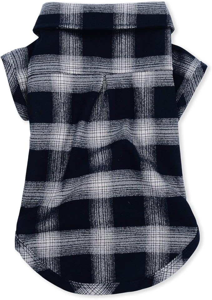 Koneseve Dog Shirt, Pet Plaid Clothes Shirt T-Shirt, Sweater Bottoming Shirt for Small Dog Cat Puppy Grid Adorable Wearing Stylish Cozy Halloween,Christmas Costumes (Blue;3XL)