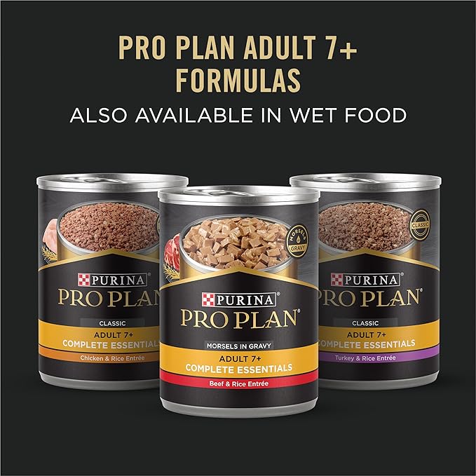 Purina Pro Plan Sensitive Skin and Stomach Dry Dog Food Senior Adult 7 Plus Salmon and Rice Formula - 24 lb. Bag