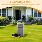 Jumbo Square Refill Bags 2 Pack – Lasts Up to 8 Months – Lavender Scented Dog Poop Bags for Dogs – Pet Waste Refills for Odor Control – Fits Pet Genie Dog Waste Disposal System & Litter Genie Pails