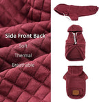 2 Pack Dog Hoodie Sweaters for Small Medium Dogs Warm Dog Clothes for Large Dogs Soft Waffle-Like Laminated Sweatshirt Bulldog (Dark Green+Wine Red, XL (Back: 23.5",Chest: 32.5", Neck: 21"))