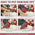 SCENEREAL Turtleneck Dog Sweater for Small Medium Large Dogs Girls Boys, Christmas Plaid Pullover Puppy Sweatershirt, Dogs Cold Weather Outfit Clothes, Ideal Gift for Pet in New Year, Red Plaid L