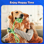 Dog Rope Toys for Large/Medium Dogs, Nearly Indestructible Dog Toys Set With Eight Legs Ball for Aggressive Chewers,Full of Attractiveness, Heavy Duty Natural Cotton Rope Chew toy, Tug Toy 9 Pack