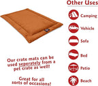 Majestic Pet Dog Crate Mat - Machine Washable Soft Plush Pet Bed Pad for Crates & Kennels | USA Crafted | 30"x21" Villa Orange
