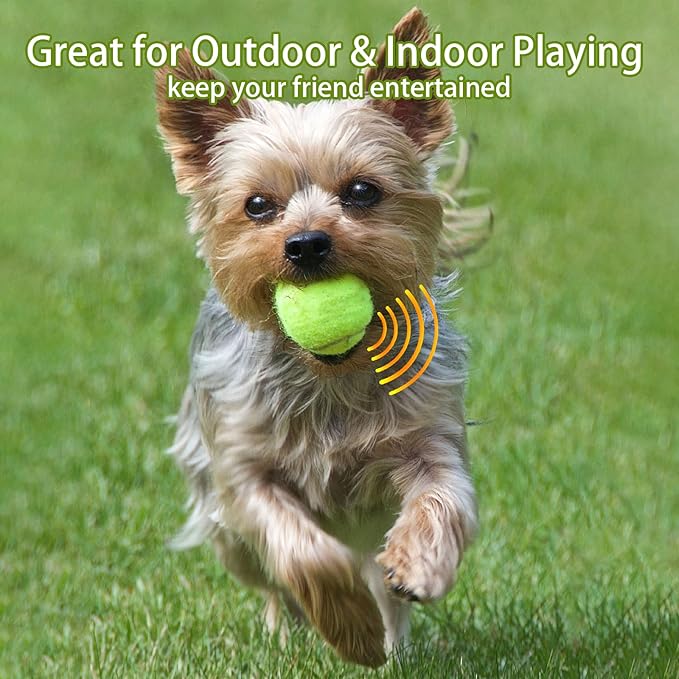 Magicorange Dog Tennis Balls,90 Pack 2.5 inch Floatable Squeaky Tennis Balls for Fetch Exercise, Natural Rubber Squeaky Dog Ball Training Safe (Dark Blue, 2.5inch)
