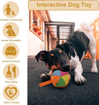 Dog Chase & Treat Ball, Snuffle Ball for Dogs, Interactive Dog Toy for All Breeds Size with Storage Bag, Enrichment Toys for Mental Stimulation