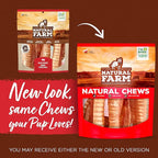 Natural Farm Top Premium Beef Trachea Dog Chews (3 Inch, 12 Pack), Natural Source of Glucosamine and Chondroitin for Hip and Joint Health, High-Protein, 100% Beef Trachea