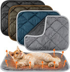 4 Pack Self Heating Cat Pad Self Warming Dog Mat Reflects Body Heat Extra Warm Thermal Pet Pad Washable Dog Cat Bed Crate Bed Mat Blanket(Mixing Colors,16 x 20 Inch)