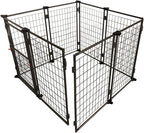 TWO by TWO Haven Expandable Kennel, Black, Medium